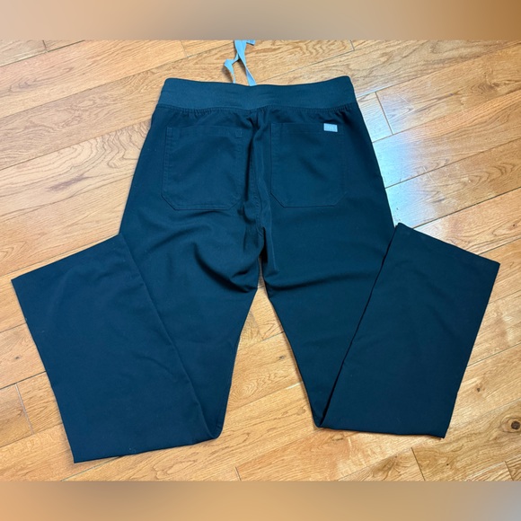 Figs Black Straight Leg Scrub Pants - Picture 2 of 3